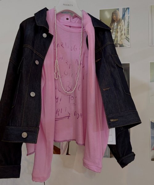 画像8: ●メーカー在庫限り●【3/31 LIVEアイテム】ベーシックデニムジャケット（セットアップ対応ボトム：スリーブデザインパンツ/ベルトデザインワイドパンツ） (8)