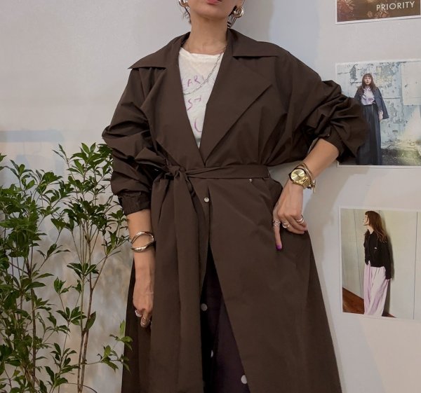 画像3: ●メーカー在庫限り●【3/31 LIVEアイテム】撥水トレンチライクコート (3)