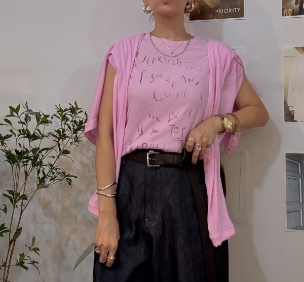 画像2: ●メーカー在庫限り●【3/31 LIVEアイテム】ライクカーデ（殴り書きロゴTとアンサンブル可能 (2)