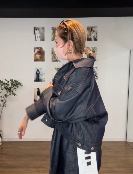 画像16: ●メーカー在庫限り●【3/31 LIVEアイテム】ベーシックデニムジャケット（セットアップ対応ボトム：スリーブデザインパンツ/ベルトデザインワイドパンツ） (16)