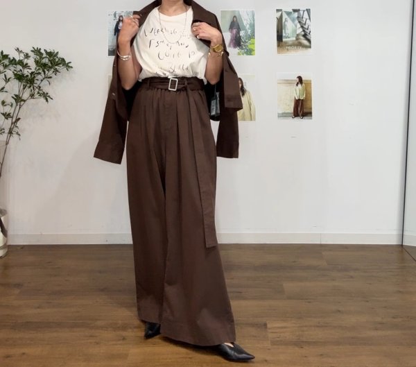 画像5: ●メーカー在庫限り●【3/31 LIVEアイテム】ベルトデザインワイドパンツ (5)