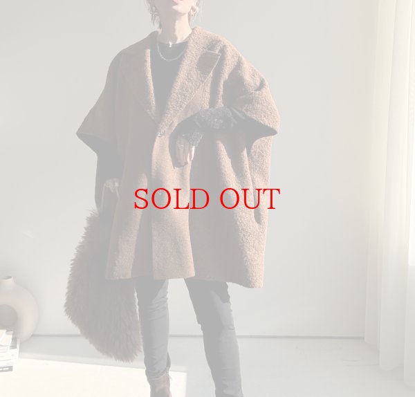 画像5: ●リバーシブル!!【10/23 LIVEアイテム】リバーシブルボアポンチョコート (5)