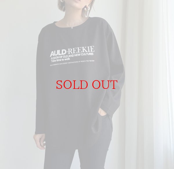 画像2: ●とっても着やすいポンチ素材ロンＴ【10/23 LIVEアイテム】もっちり着心地◎AULDロゴロンＴ (2)