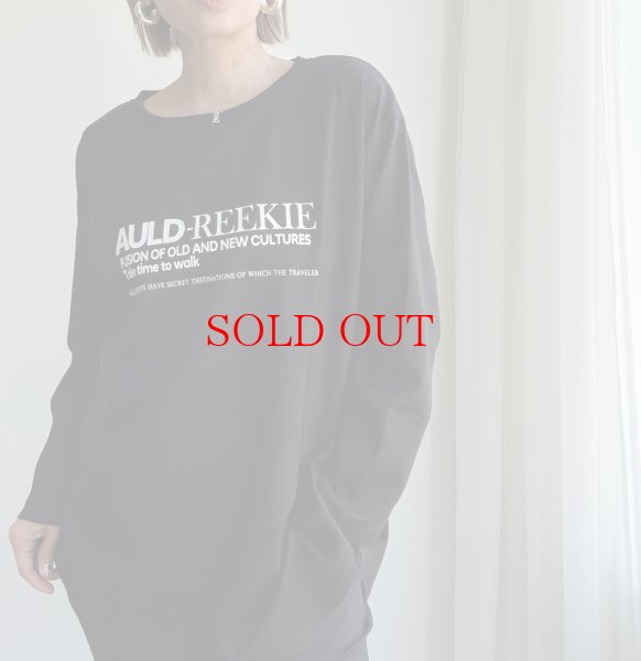 画像1: ●とっても着やすいポンチ素材ロンＴ【10/23 LIVEアイテム】もっちり着心地◎AULDロゴロンＴ (1)