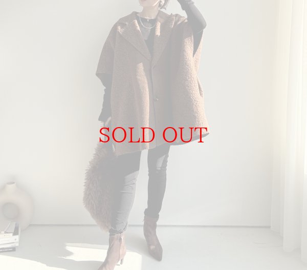 画像6: ●リバーシブル!!【10/23 LIVEアイテム】リバーシブルボアポンチョコート (6)