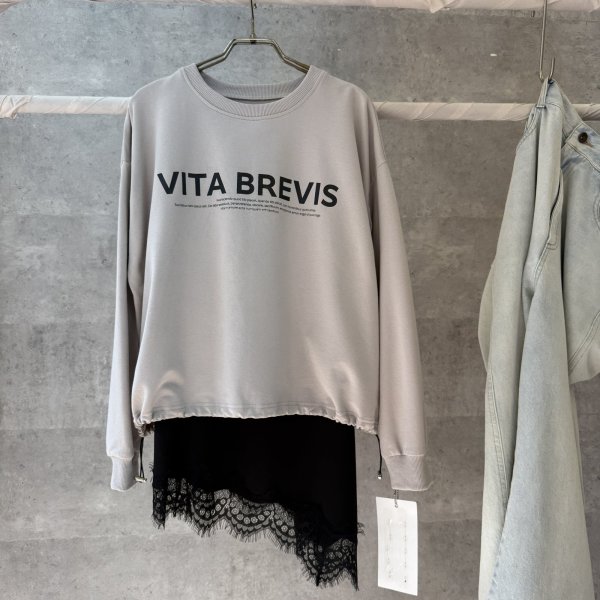 画像4: ●期間限定●ご予約10倍ポイント対象●【10/27 LIVEアイテム】ソフトポンチ素材でしっとりもっちり着心地◎インしないでいい丈◎ポンチロゴプルオーバー(予約/2) (4)