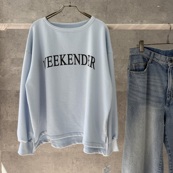 画像2: ●期間限定●ご予約5倍ポイント対象●【10/27 LIVEアイテム】ふんわり素材のゆるっとオーバーロゴスエット(予約/1-2) (2)