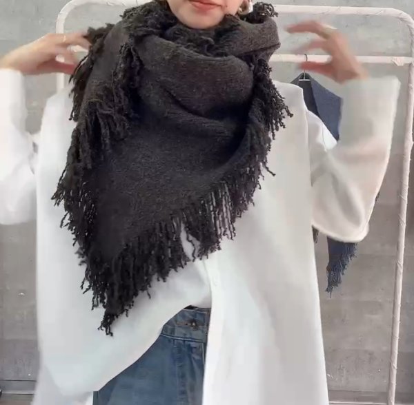 画像5: ●期間限定●ご予約5倍ポイント対象●【10/27 LIVEアイテム】三角フリンジストール(予約/11-12) (5)