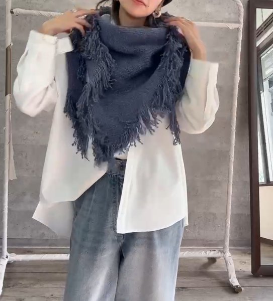 画像9: ●期間限定●ご予約5倍ポイント対象●【10/27 LIVEアイテム】三角フリンジストール(予約/11-12) (9)