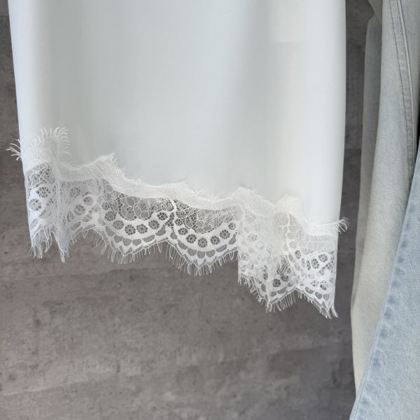 画像4: ●期間限定●ご予約10倍ポイント対象●【10/27 LIVEアイテム】レイヤードレースキャミ(予約/2) (4)