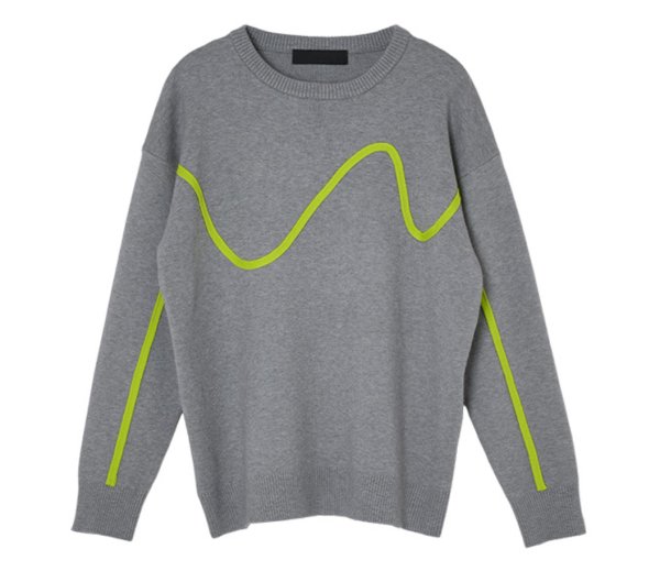 画像2: ●期間限定●ご予約5倍ポイント対象●【10/30 LIVEアイテム】ネオンラインニット(予約/12) (2)