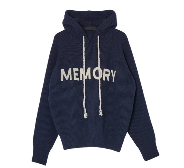 画像1: ●期間限定●ご予約5倍ポイント対象●【10/30 LIVEアイテム】ワッペンロゴニットフーディ(予約/12) (1)