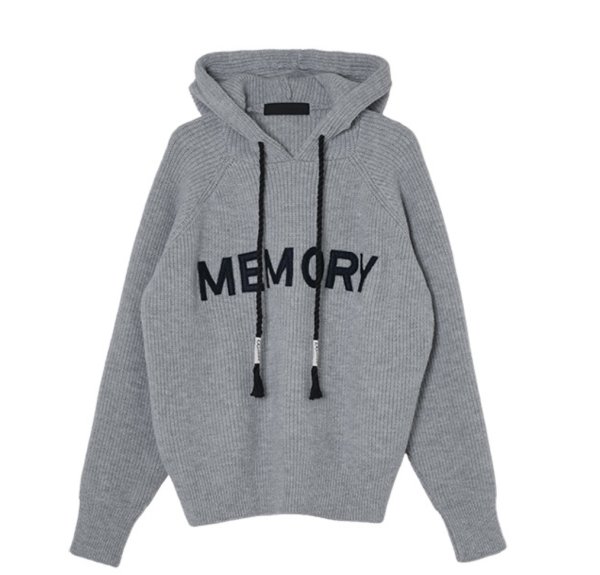 画像2: ●期間限定●ご予約5倍ポイント対象●【10/30 LIVEアイテム】ワッペンロゴニットフーディ(予約/12) (2)