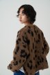 画像1: ●大人気！再々再々再生産決定‼︎●数量限定●【11/7 LIVEご紹介アイテム】前後2WAYレオパードシャギーニットカーディガン（予約/1-2） (1)