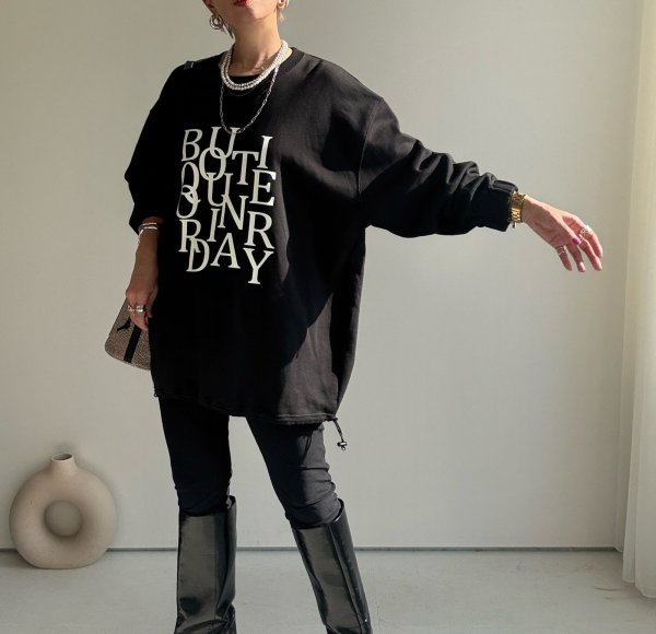 画像5: ●期間限定●数量限定●ご予約5倍ポイント対象●【11/7 LIVEご紹介アイテム】ランダムロゴオーバースエット（予約/1-2） (5)