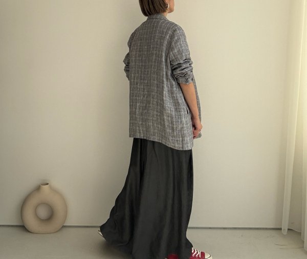 画像7: ●期間限定●数量限定●ご予約5倍ポイント対象●【11/7 LIVEご紹介アイテム】ギャザースリーブリネンジャケット（予約/2-3） (7)