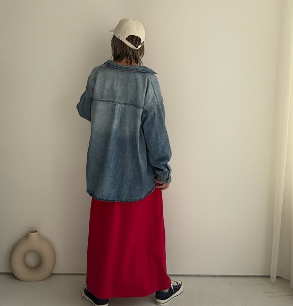 画像3: ●期間限定●数量限定●ご予約5倍ポイント対象●【11/7 LIVEご紹介アイテム】ギャザーロングスカート（予約/2-3） (3)