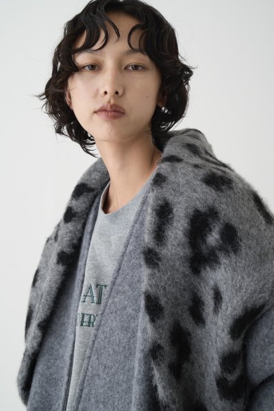 画像4: ●大人気！再々再々再生産決定‼︎●数量限定●【11/7 LIVEご紹介アイテム】前後2WAYレオパードシャギーニットカーディガン（予約/1-2） (4)