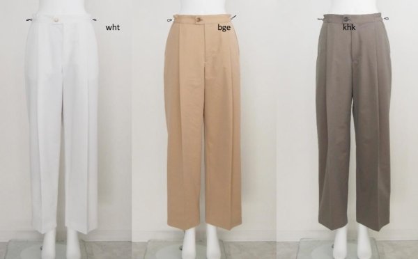 画像4: ●期間限定●数量限定●【11/7 LIVEご紹介アイテム】タックワイドパンツ（予約/1-2） (4)