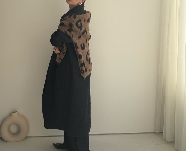 画像11: ●大人気！再々再々再生産決定‼︎●数量限定●【11/7 LIVEご紹介アイテム】前後2WAYレオパードシャギーニットカーディガン（予約/1-2） (11)