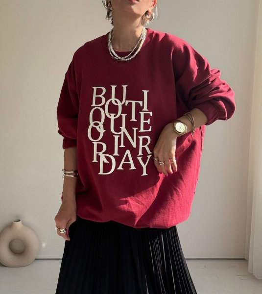 画像1: ●期間限定●数量限定●ご予約5倍ポイント対象●【11/7 LIVEご紹介アイテム】ランダムロゴオーバースエット（予約/1-2） (1)