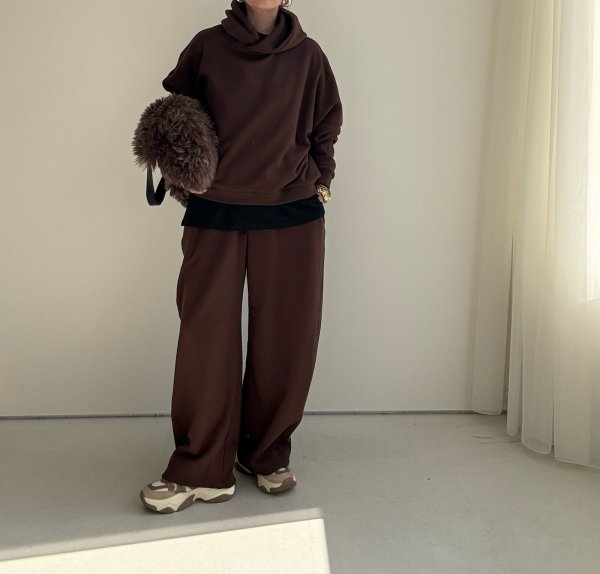 画像7: ●数量限定●裏毛布シリーズ●【11/11 LIVEアイテム】裏毛布カーブパンツ (7)