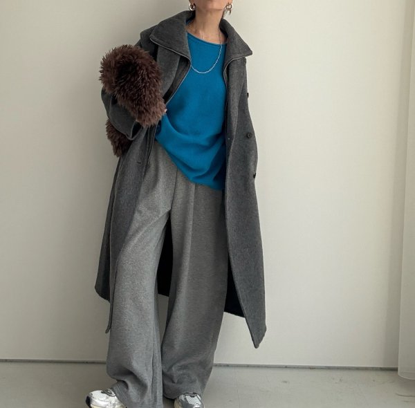 画像2: ●数量限定●裏毛布シリーズ●【11/11 LIVEアイテム】裏毛布カーブパンツ (2)