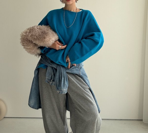 画像1: ●高品質◎Yamagata Knit●【11/9LIVEアイテム】Yamagataクルーネックニット (1)