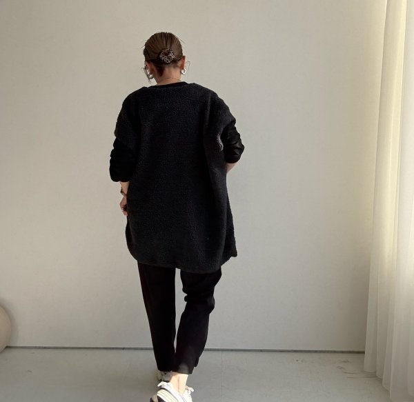 画像10: ●アウターにあわせても◎【11/14 LIVEアイテム】フレンチスリーブボアベスト (10)