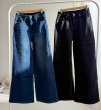 画像2: ●数量限定●生産数限り●【11/14  LIVEアイテム】裏起毛ストレッチ美脚ワイドデニム（メーカー確認後お取り寄せ） (2)