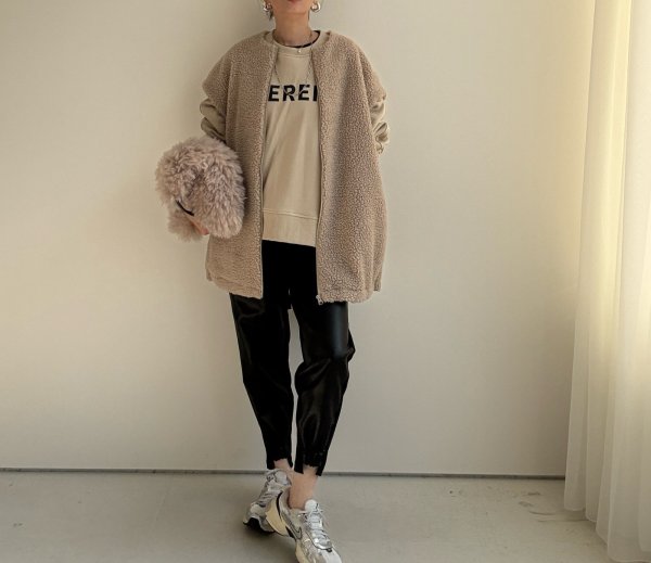 画像3: ●アウターにあわせても◎【11/14 LIVEアイテム】フレンチスリーブボアベスト (3)