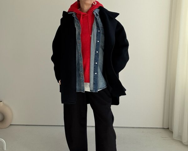 画像8: ●アウターフェア【11/18 LIVEアイテム】ドルマンオーバーウールコート (8)