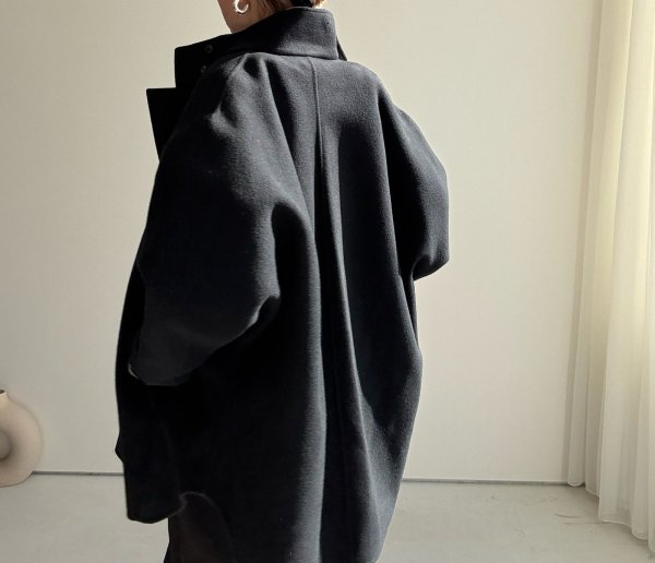 画像6: ●アウターフェア【11/18 LIVEアイテム】ドルマンオーバーウールコート (6)
