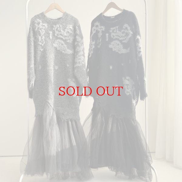 画像3: ●期間限定●【11/24 LIVEアイテム】ドッキングニット×チュールワンピ（予約/1） (3)