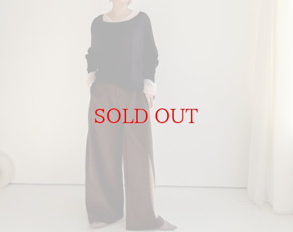 画像1: ●期間限定●【11/24 LIVEアイテム】ハンサムシルエットストレッチ起毛パンツ（予約/1） (1)