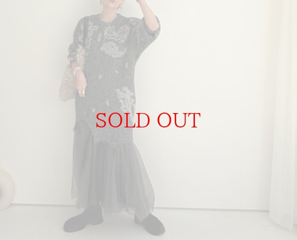 画像2: ●期間限定●【11/24 LIVEアイテム】ドッキングニット×チュールワンピ（予約/1） (2)