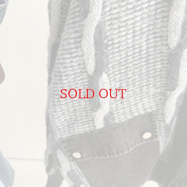 画像3: ●期間限定●【11/24 LIVEアイテム】デニムポケットミックスカラーニットカーデ（予約/1） (3)