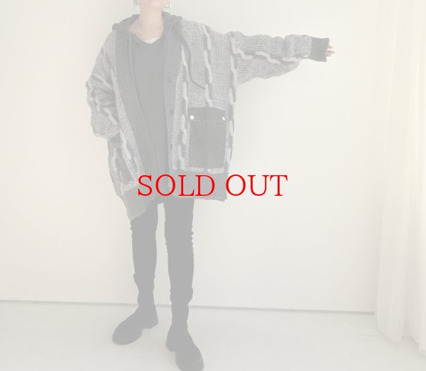 画像6: ●期間限定●【11/24 LIVEアイテム】デニムポケットミックスカラーニットカーデ（予約/1） (6)