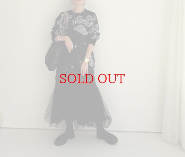 画像12: ●期間限定●【11/24 LIVEアイテム】ドッキングニット×チュールワンピ（予約/1） (12)