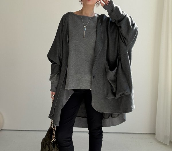 画像3: ●期間限定●【11/24 LIVEアイテム】BIGポケットとろみカーデ（予約/1） (3)