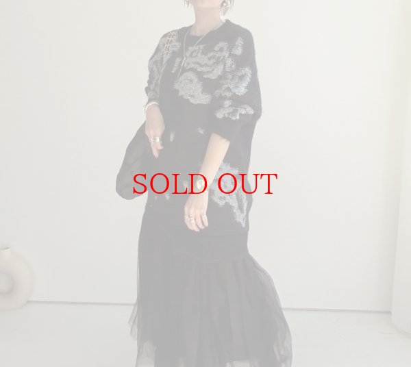 画像1: ●期間限定●【11/24 LIVEアイテム】ドッキングニット×チュールワンピ（予約/1） (1)