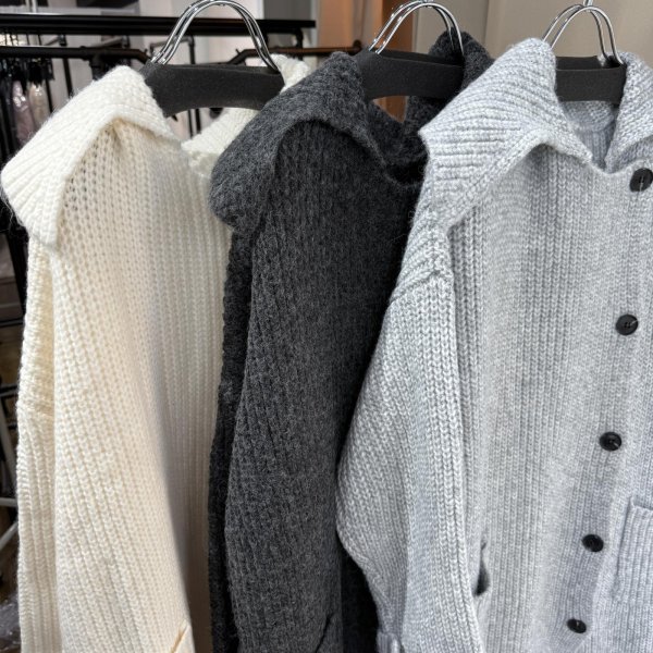 画像2: ●メーカー在庫限り●半額‼︎SALE●30日まで●【11/28 LIVEアイテム】ニットロングカーディガン (2)