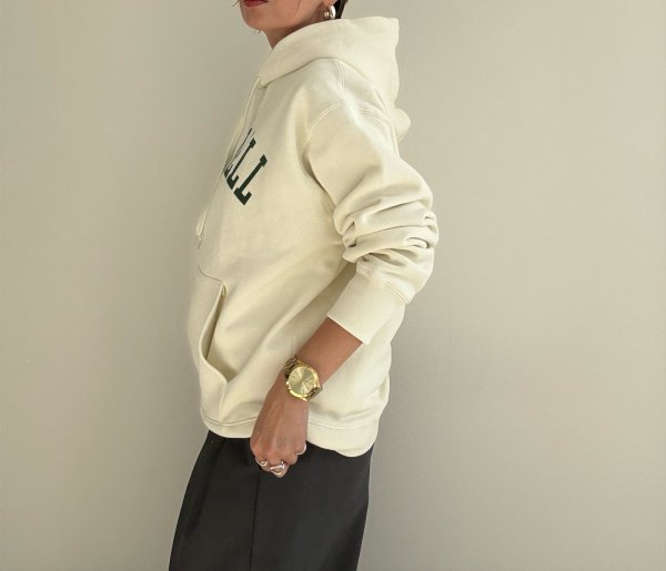 画像3: ●大人のカジュアルスタイルに【12/2 LIVEアイテム】裏起毛ロゴフーディ (3)