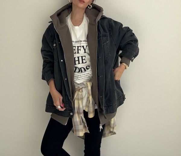 画像3: ●最終販売‼︎●Gジャンが中綿アウターに!!【10/23 LIVEアイテム】中綿デニムジャケット (3)