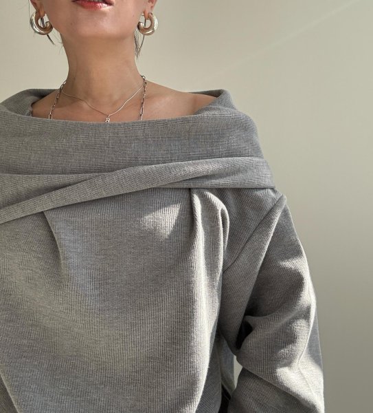 画像1: ●期間限定●ご予約5倍ポイント対象●【12/6 LIVEアイテム】オフショル＆パーカー2WAYプルオーバー（予約/1） (1)