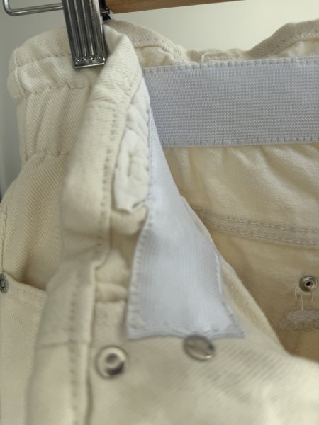 画像8: ●期間限定●ご予約5倍ポイント対象●【12/6 LIVEアイテム】ウエストギャザーホワイトデニム（予約/1） (8)