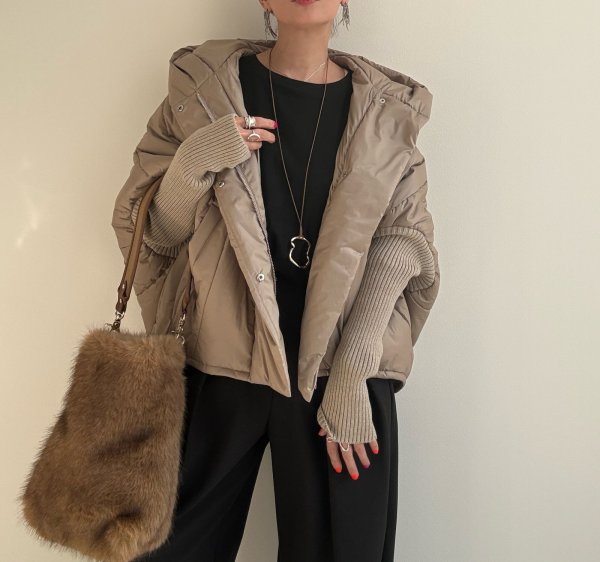 画像8: ●メーカー生産枠限り●なくなり次第終了【12/9LIVEアイテム】リブ袖ドッキング中綿ジャケット（メーカー確認後お取り寄せ） (8)