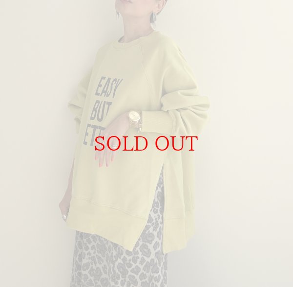 画像2: ●大人のカジュアルスタイルに【12/9 LIVEアイテム】裏起毛オーバーロゴスエット (2)