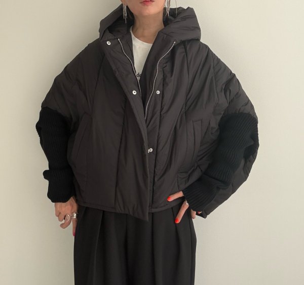 画像21: ●メーカー生産枠限り●なくなり次第終了【12/9LIVEアイテム】リブ袖ドッキング中綿ジャケット（メーカー確認後お取り寄せ） (21)