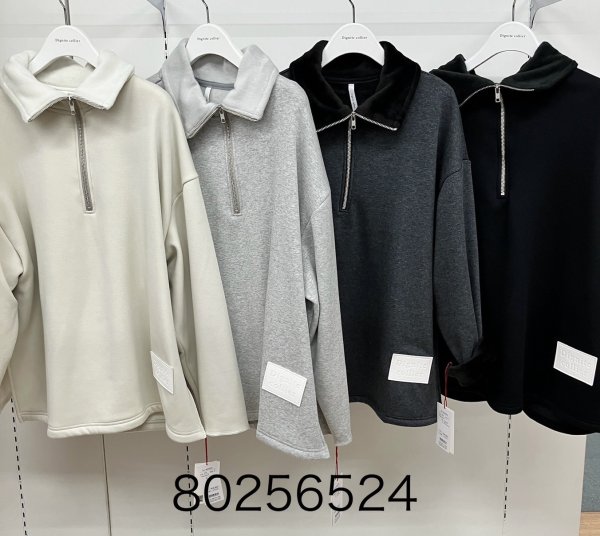 画像1: ●メーカーSALE●【12/22 LIVEアイテム】●裏毛布ハーフジッププルオーバー（セットアップ可能）80256526 （メーカー確認後確保） (1)